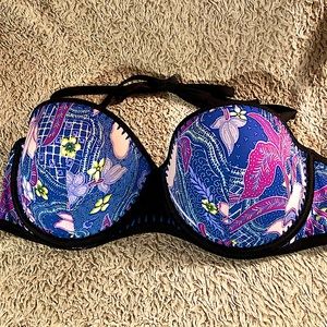 Like New Victorias Secret Swim floral The Flirt bandeau top